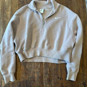 Nike Women's Half-Zip Crop Sweatshirt